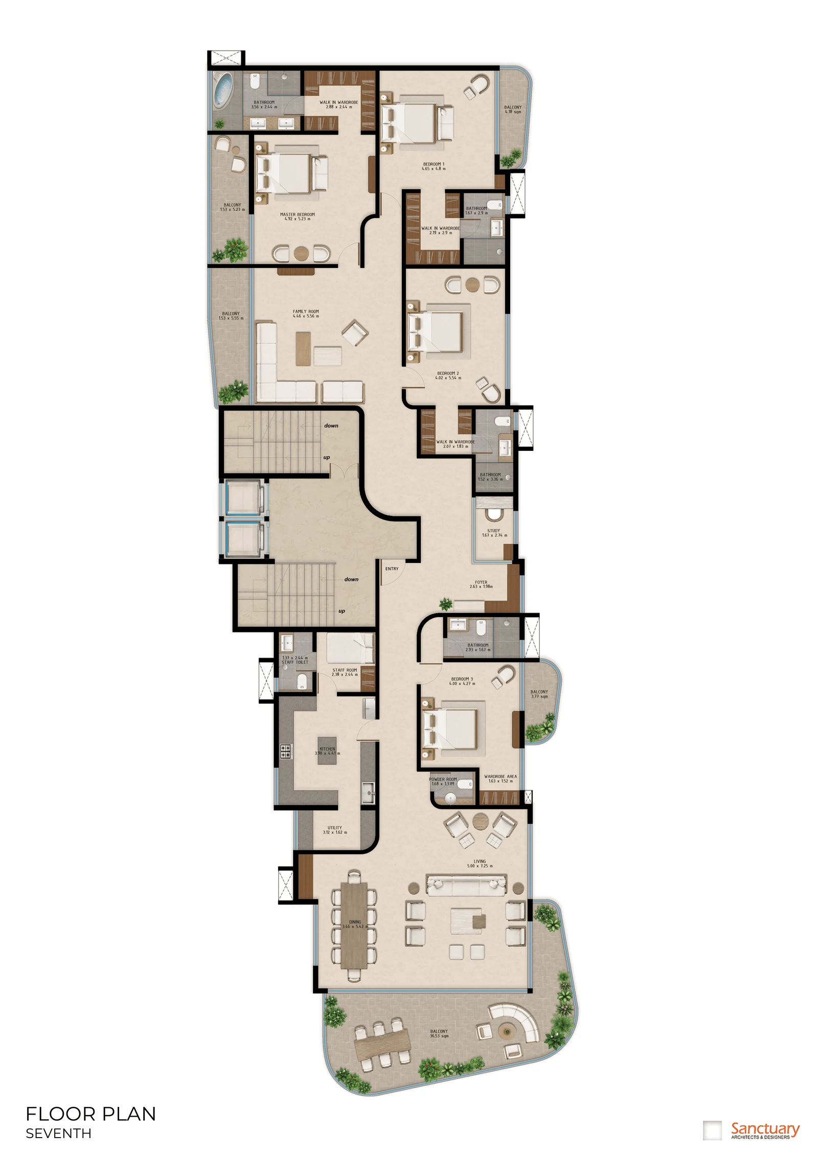 7 Plan — Vista Do Mar Apartment