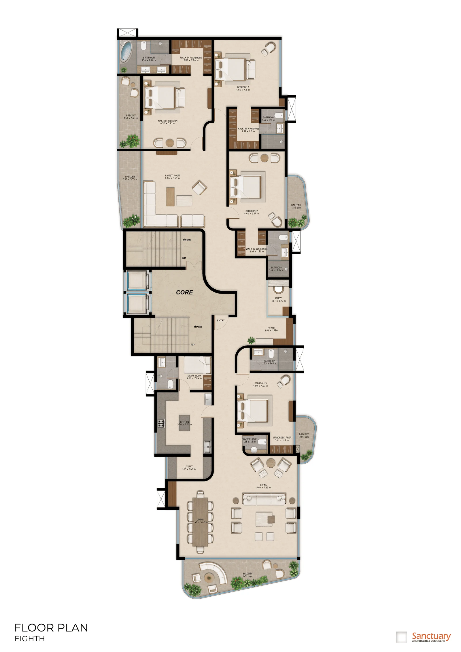 8 Plan — Vista Do Mar Apartment