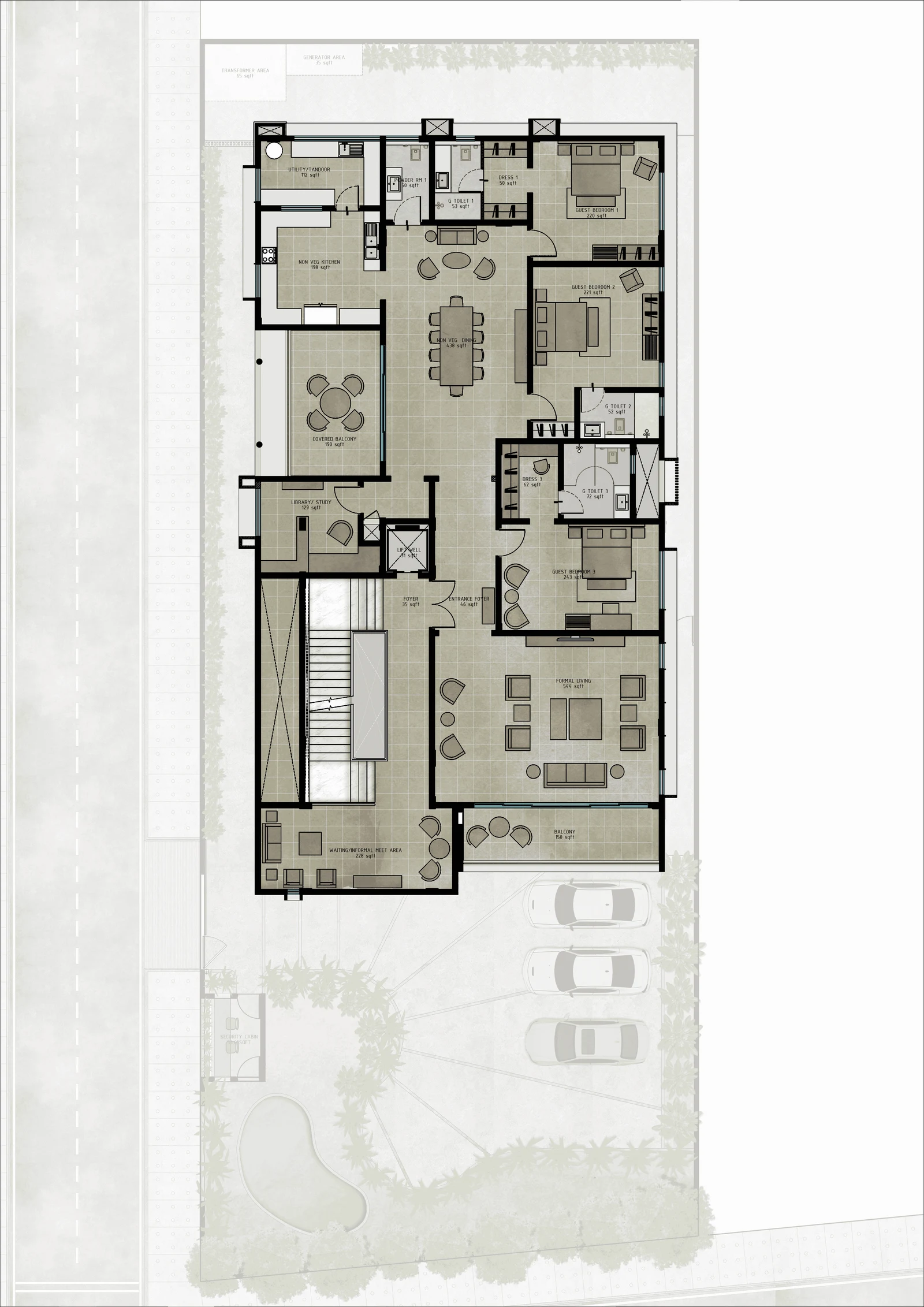 First Floor Plan — Anantapur Residence