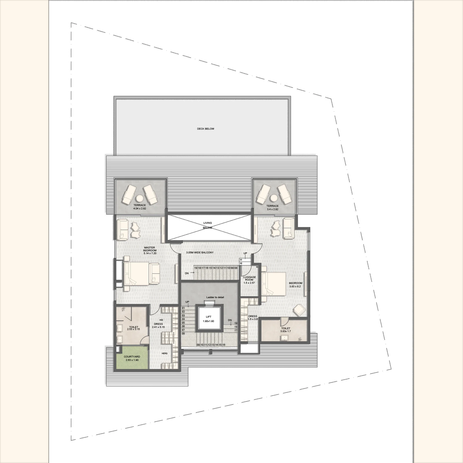 First Floor Plan — Shobhit Penthouse