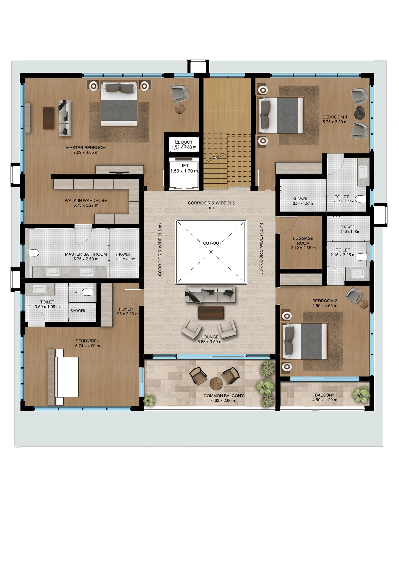 First Floor Plan — Marina Residence