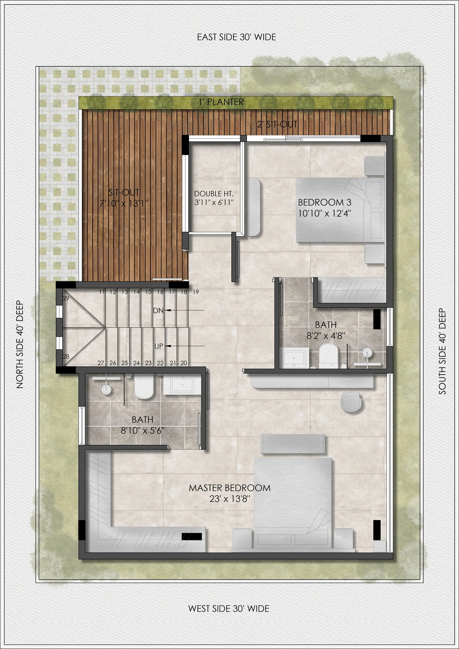 First Floor Plan — Bellevue