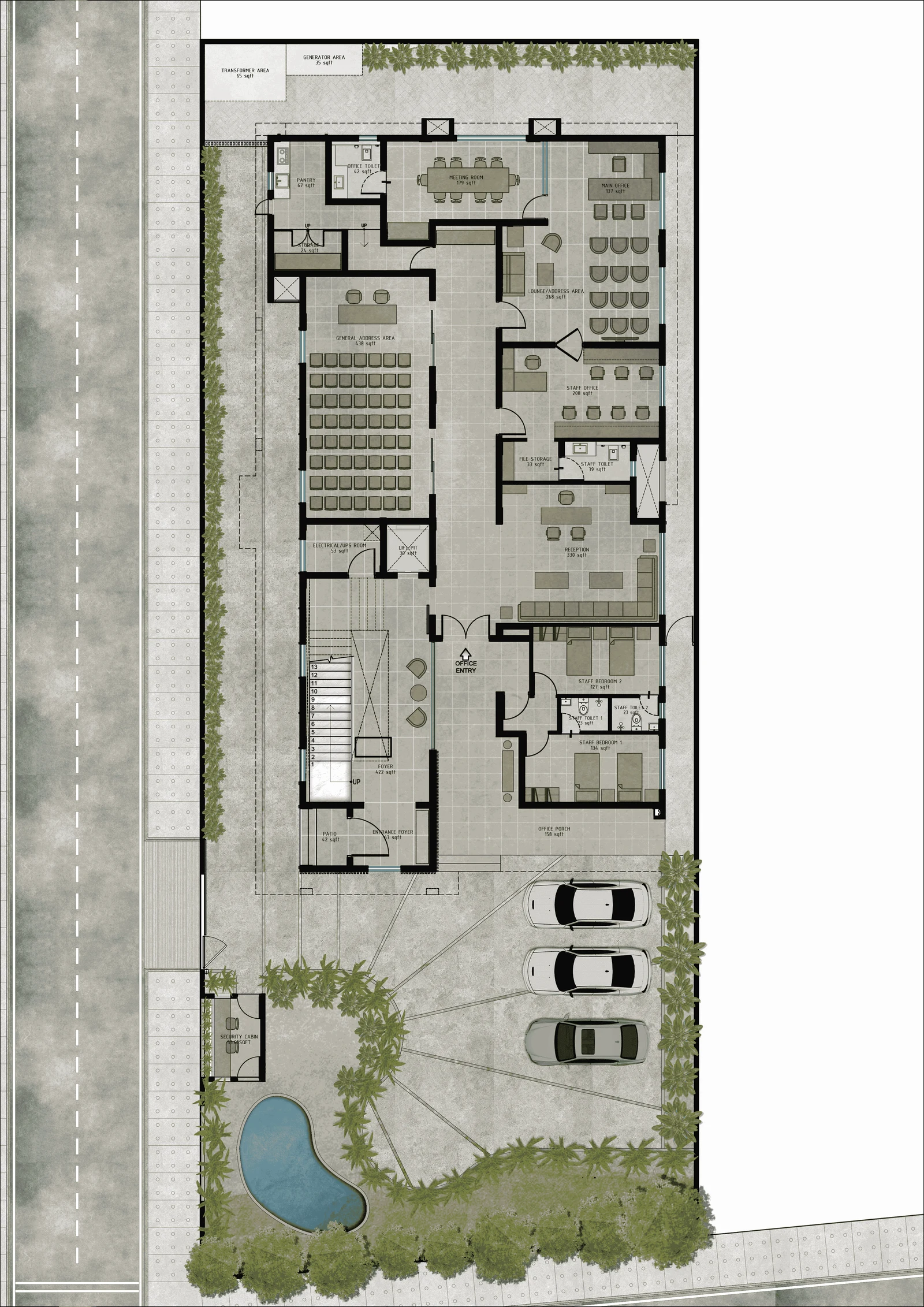 Ground Floor Plan — Anantapur Residence