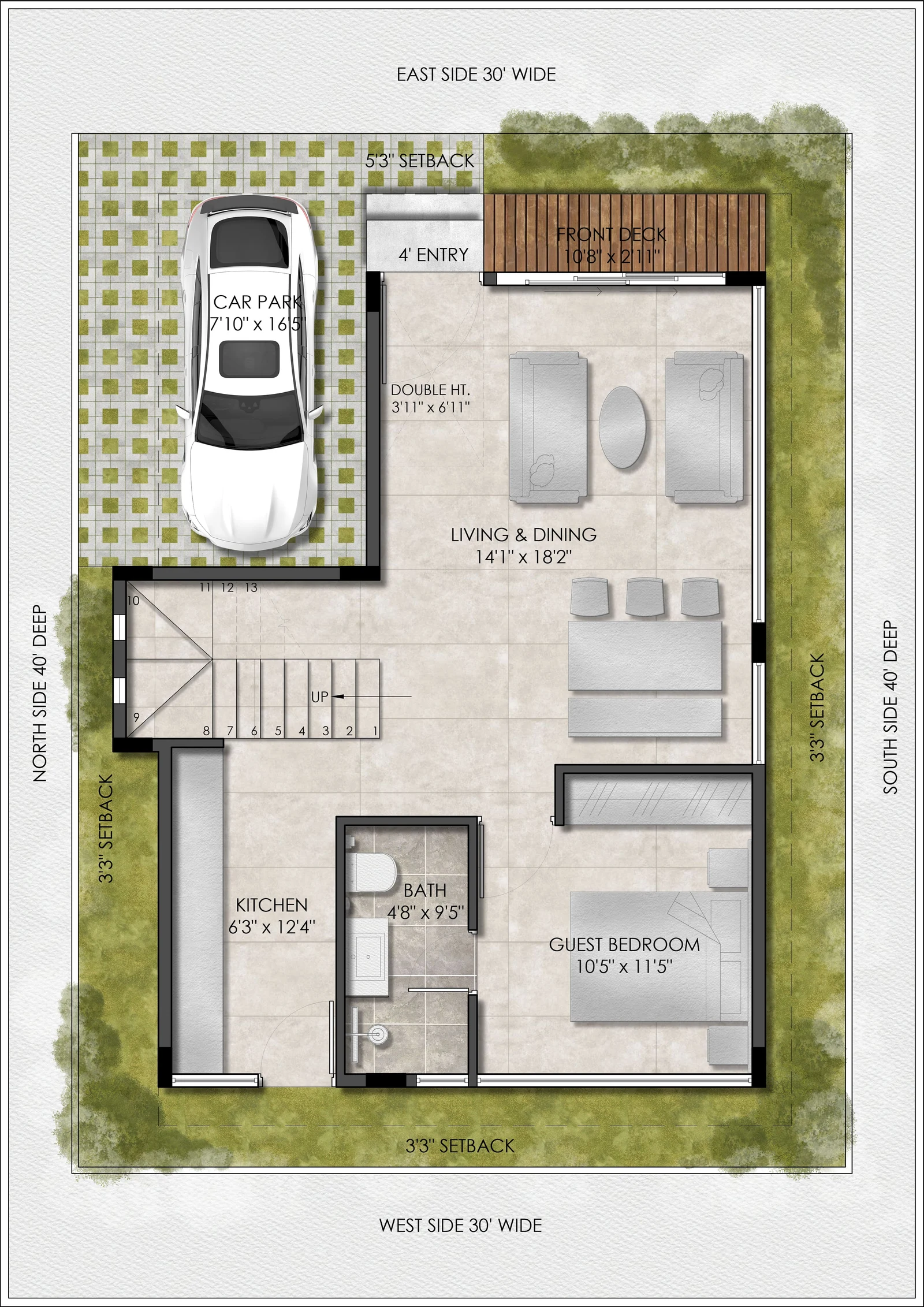 Ground Floor Plan — Bellevue