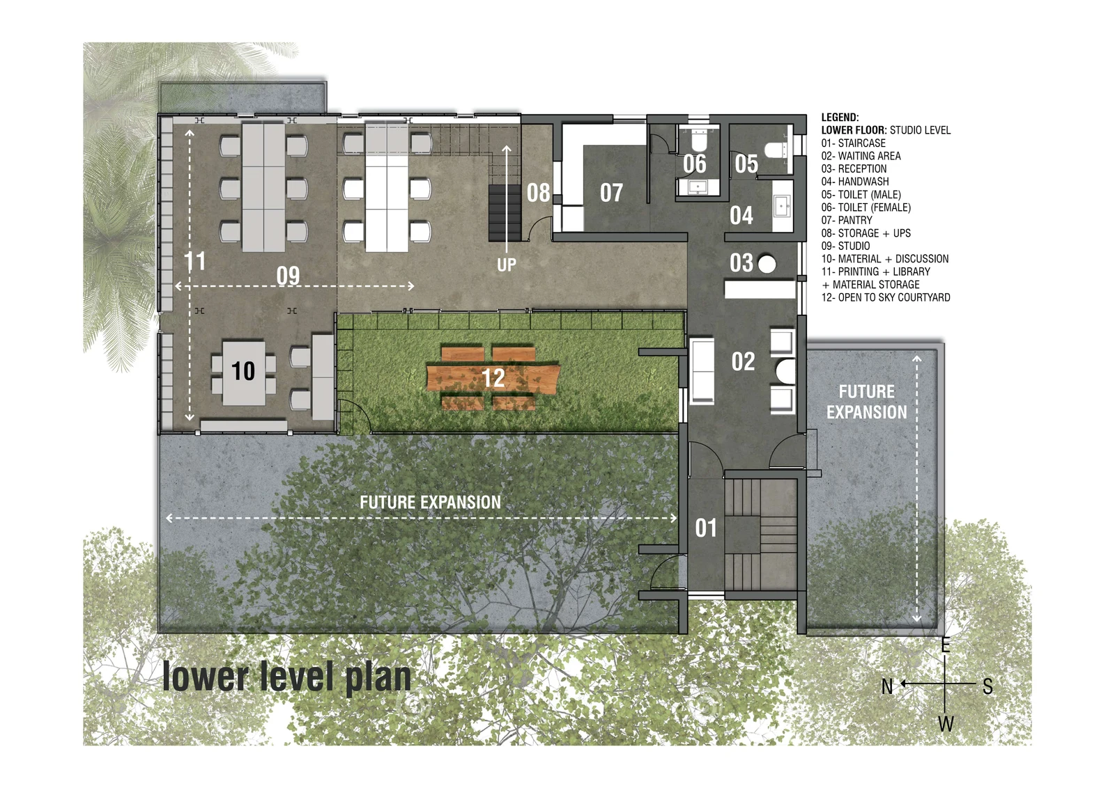 Lower Level Plan — Sanctuary Office