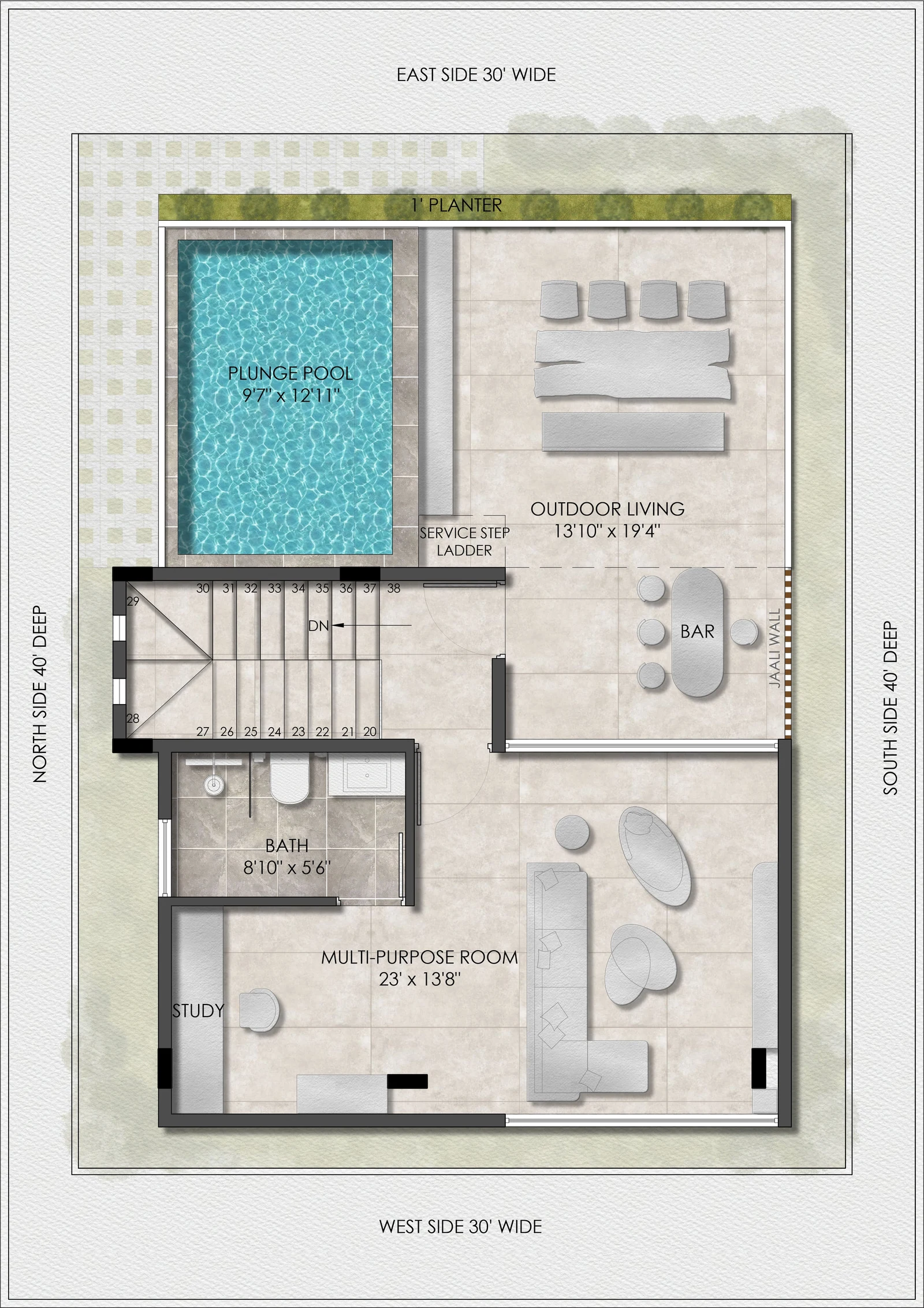 Second Floor Plan — Bellevue