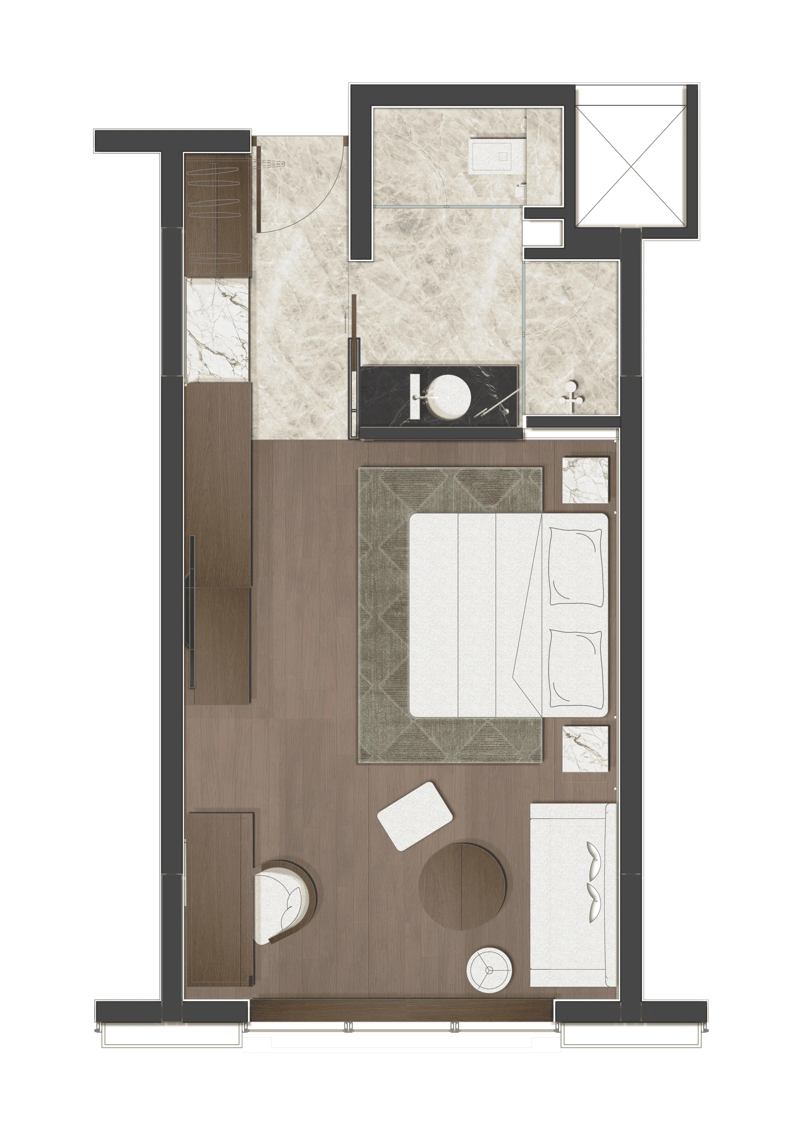 Standard Room Plan — Taj Yeshwanthpur