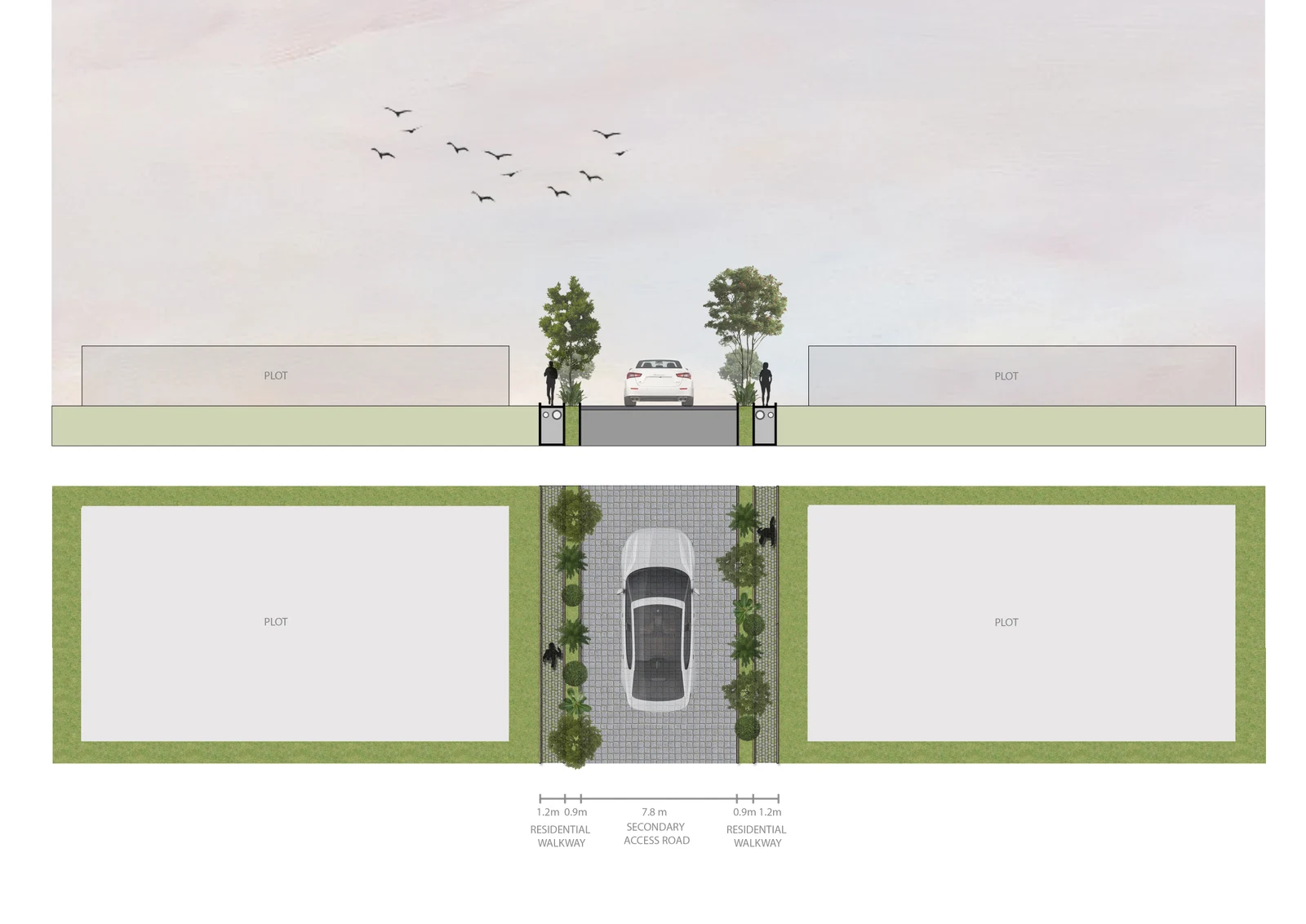 Street Section — EKA SITE DEVELOPMENT