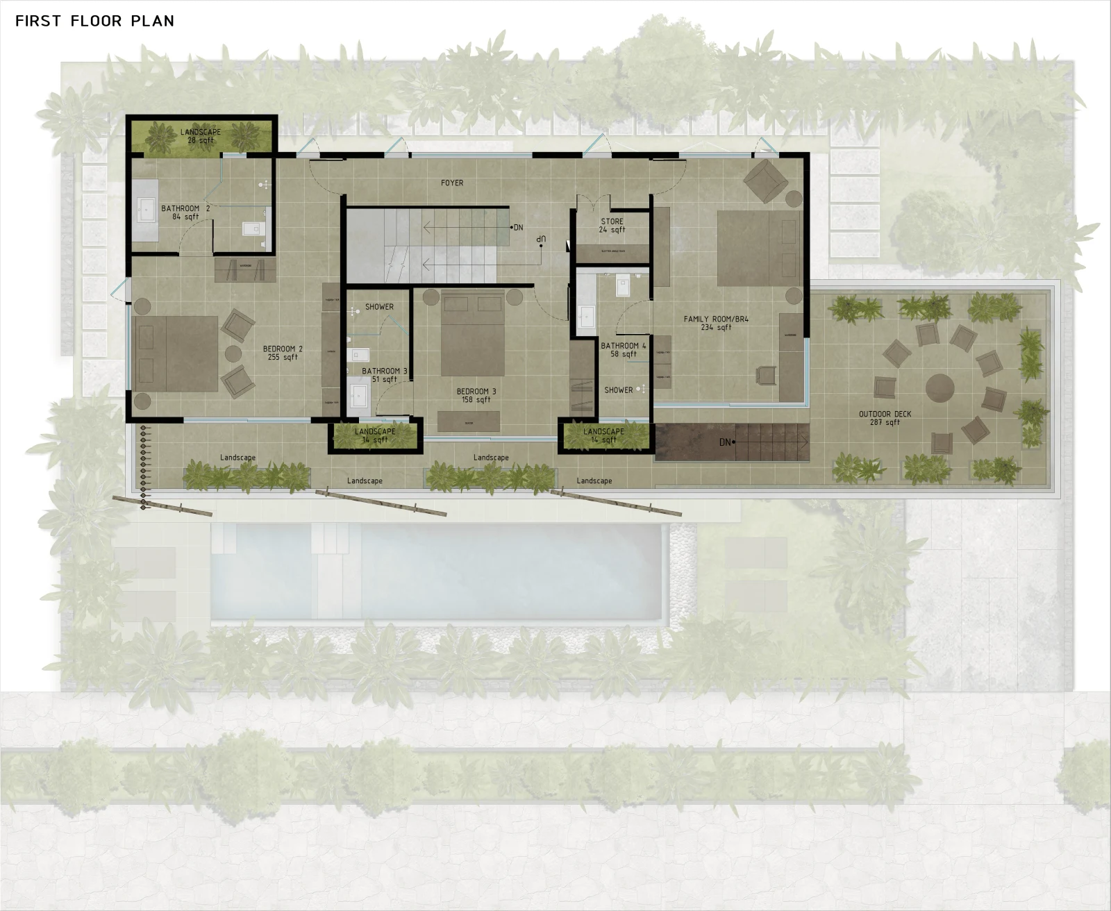 First Floor Plan — Villa Maaya