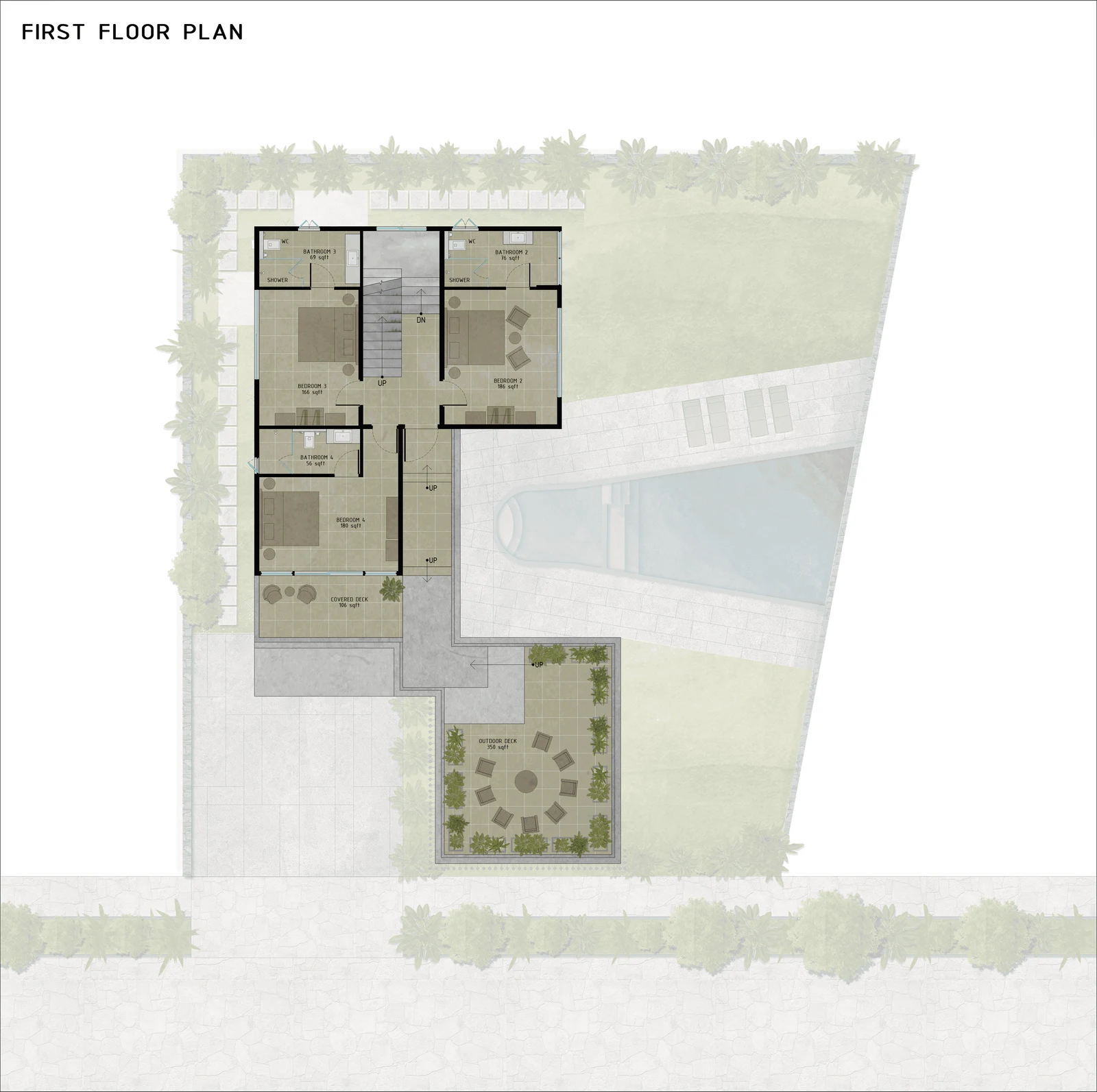 First Floor Plan — Villa Nirvaana